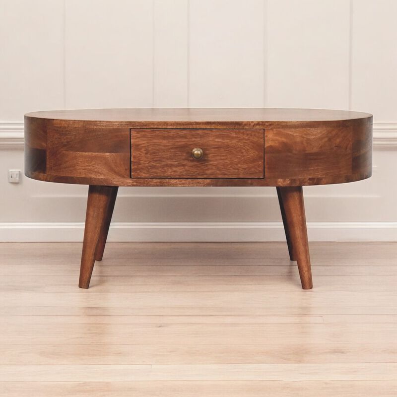 Artisan Furniture Solid Wood Honey Caramel Coffee Table