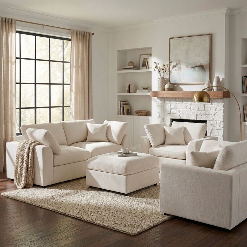 Hubsam U-Style 4-Piece Sofa Set image number 3