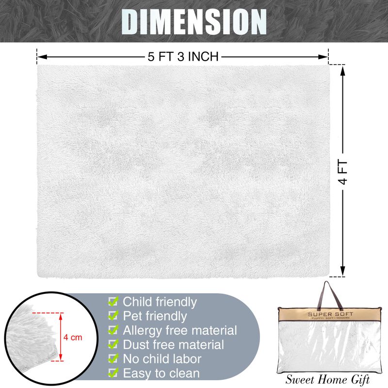 Rug Branch Alba Contemporary  Solid Pink  Plush Indoor Area Rug