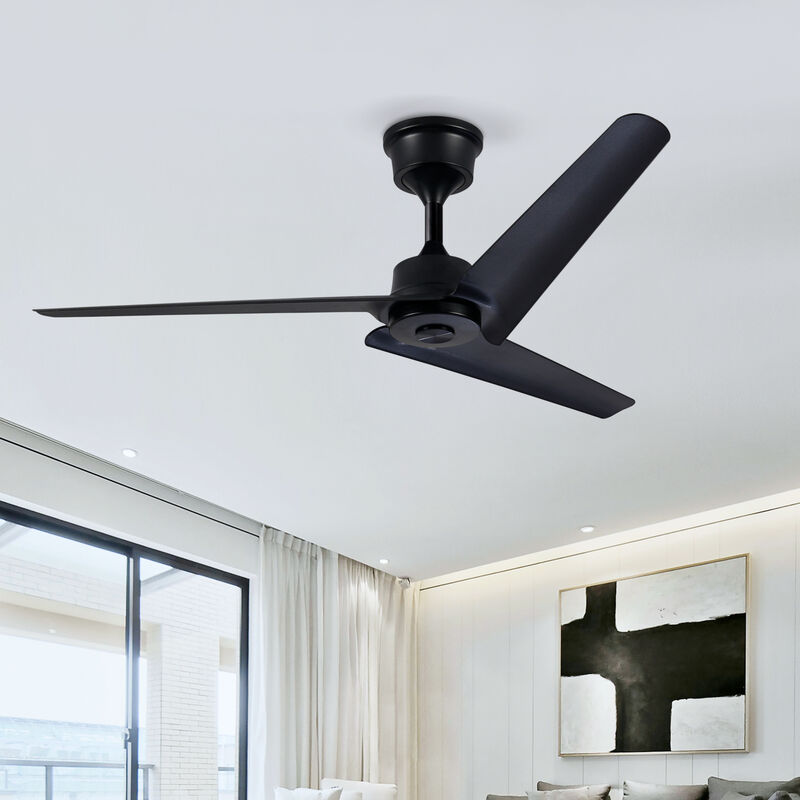 ELEMENT ACE 52 Inch 3 Blade Reversible DC Motor Ceiling Fan with Multi-Function Remote Control Suitable for Indoor Outdoor Use in Bedroom Living Room Patio image number 1