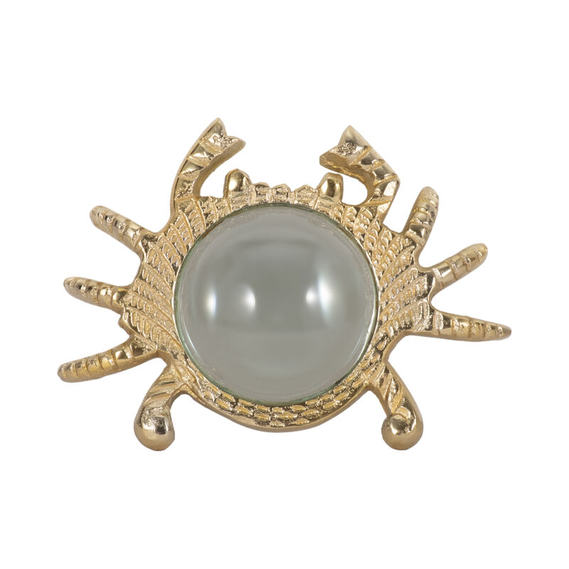 7" Crab Magnifying Glass, Gold image number 1