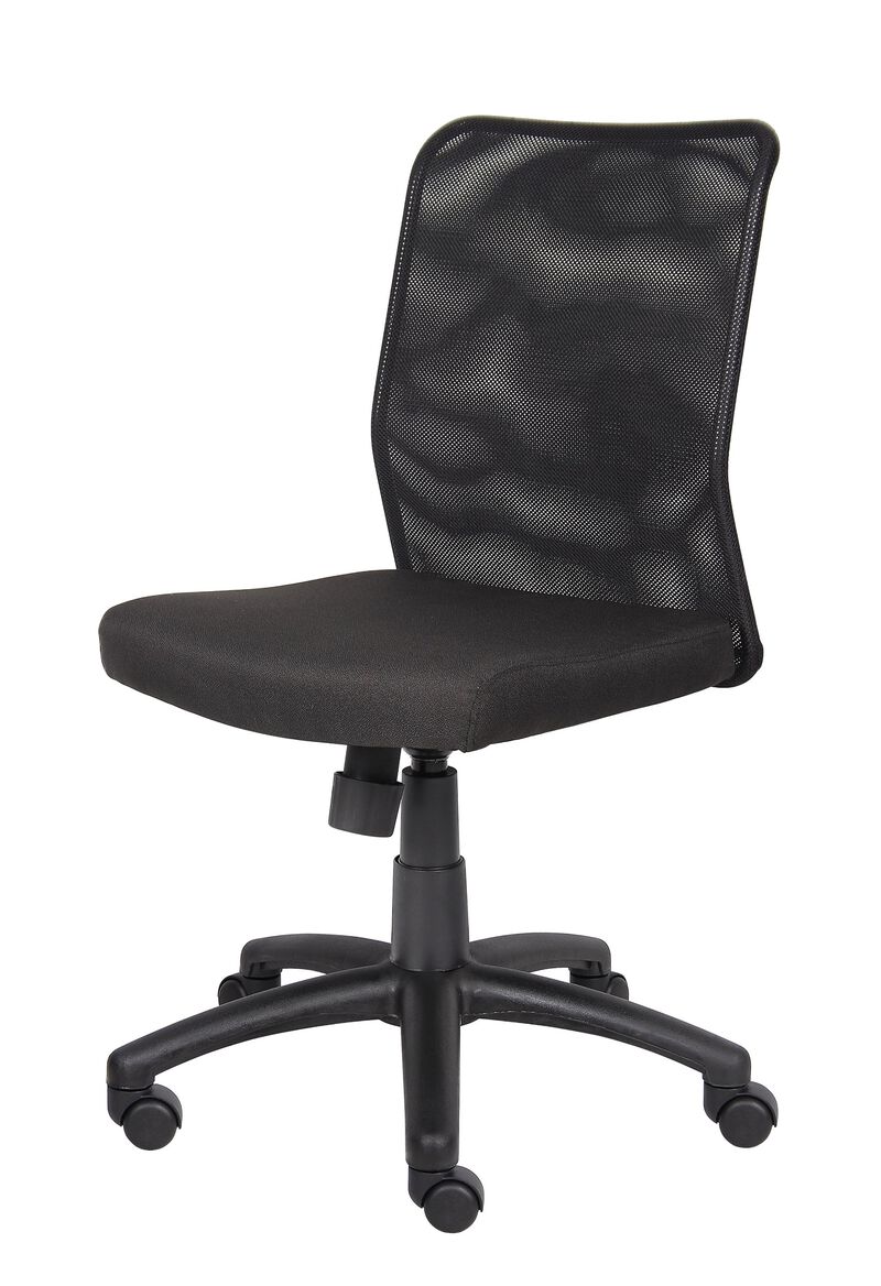 NorStarBoss Office Products Budget Mesh Task Chair without Arms in Black