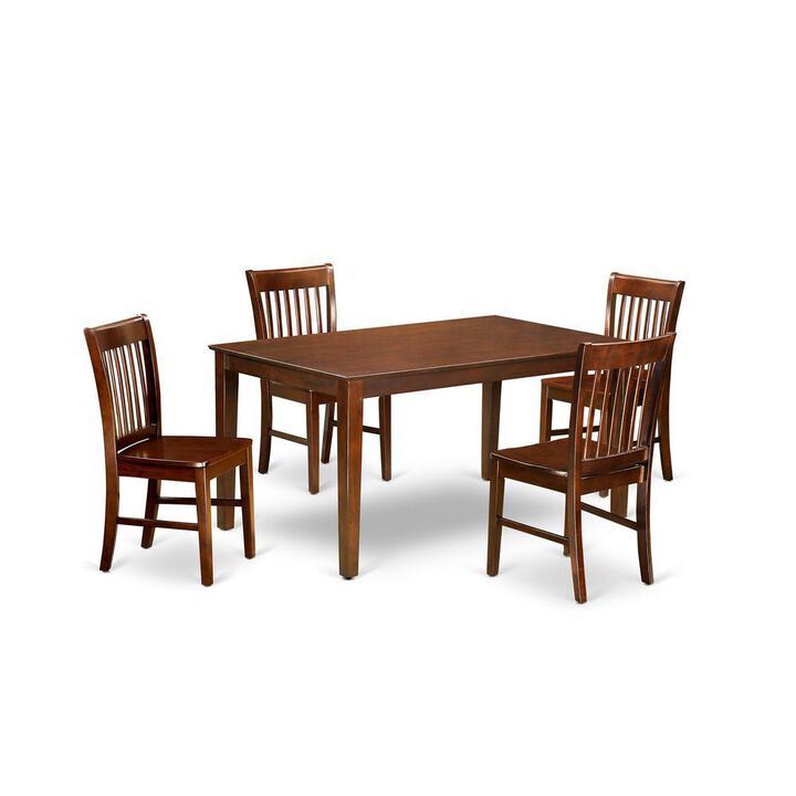 5 PC Dining set-Dining Table with 4 Kitchen Dining Chairs