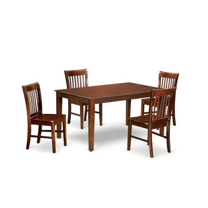 5 PC Dining set-Dining Table with 4 Kitchen Dining Chairs