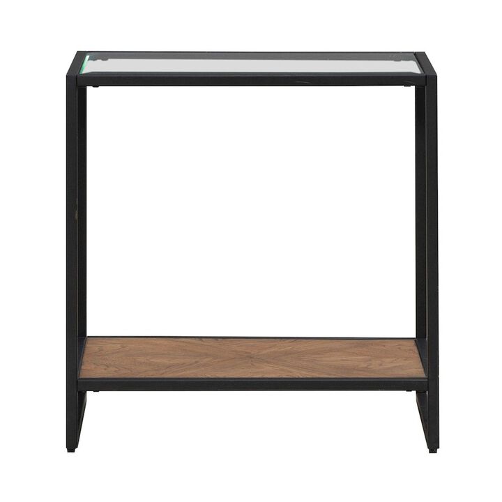 Liberty Furniture Bedford Chairside Table for Living Room - Weathered Oak