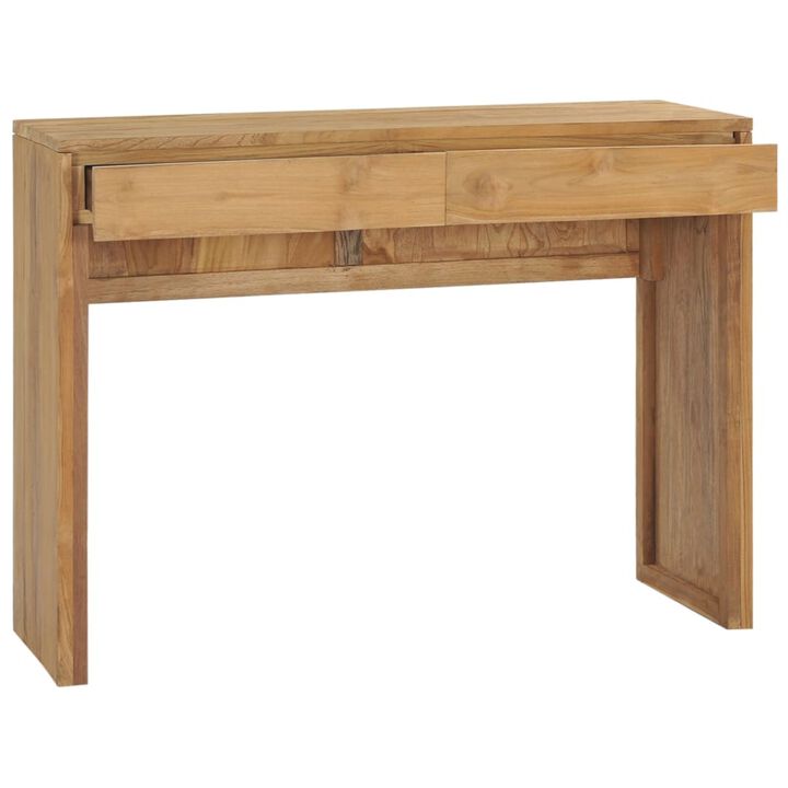 vidaXL Console Table 39.4"x13.8"x29.5" Solid Teak Wood