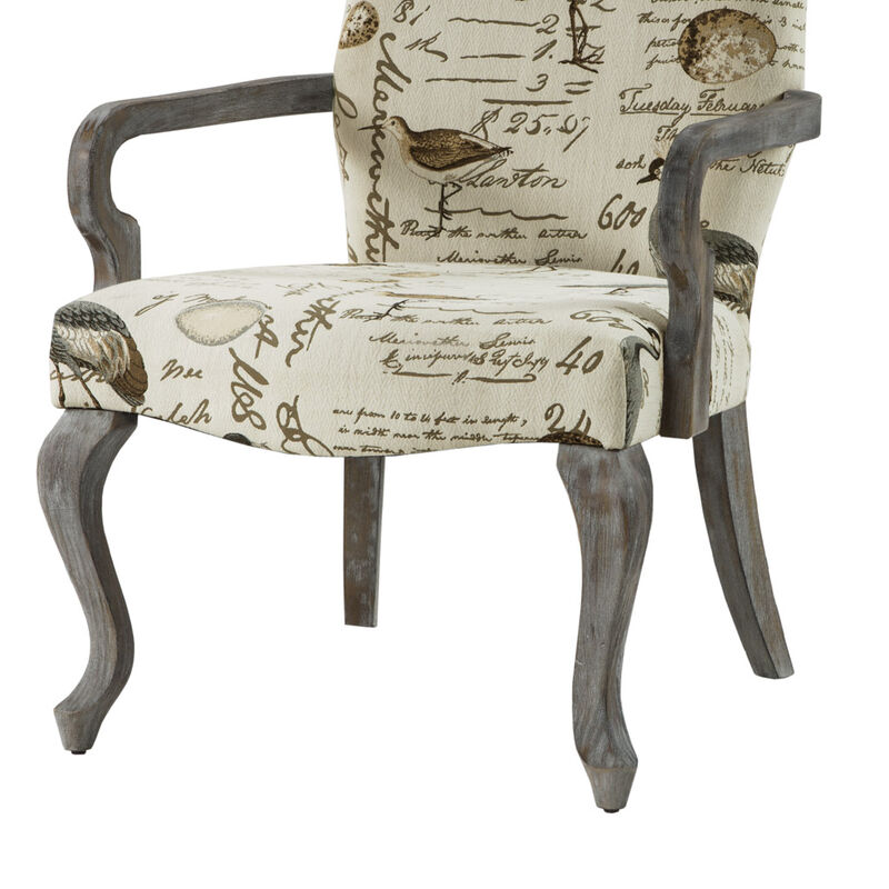 Gracie Mills Thompson Queen Anne Inspired High-Back Accent Chair
