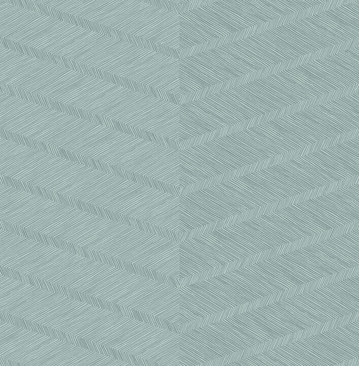 Aspen Aqua Chevron Wallpaper