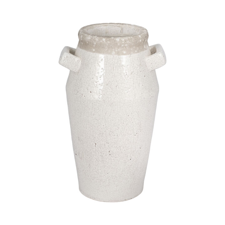 14" Ceramic Square Handle Vase