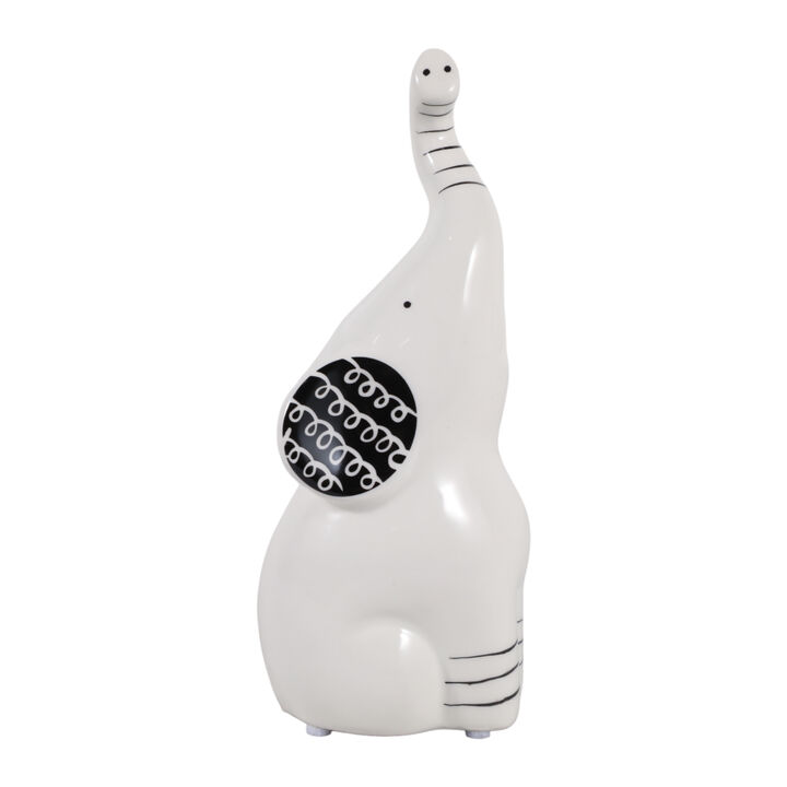 8x3" Elephant Doodle Figurine