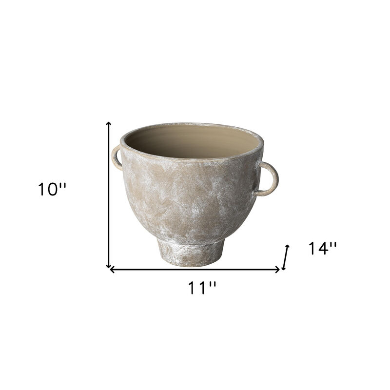 Decorative Abstract Cylinder Vase &ndash; Ceramic Table Vase for Dining, Coffee Table, or Entryway