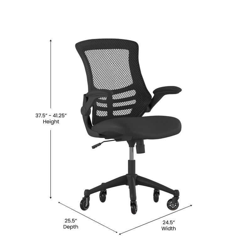 Kelista Desk Chair with Transparent Roller Wheels