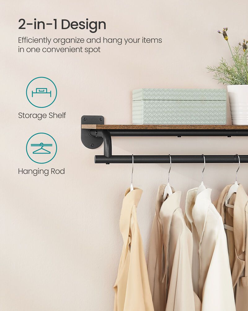 Clothes Rack with Top Shelf image number 2