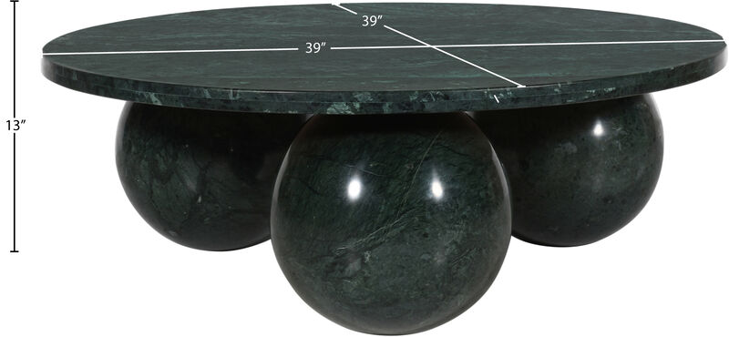 Meridian Furniture Spherical Green Forest Coffee Table