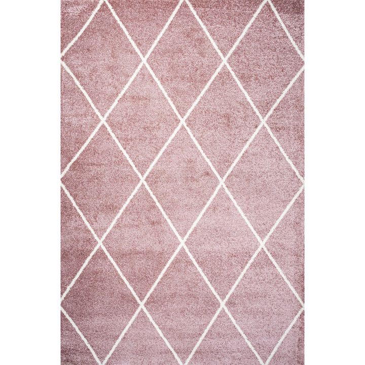 Cole Minimalist Diamond Trellis Area Rug