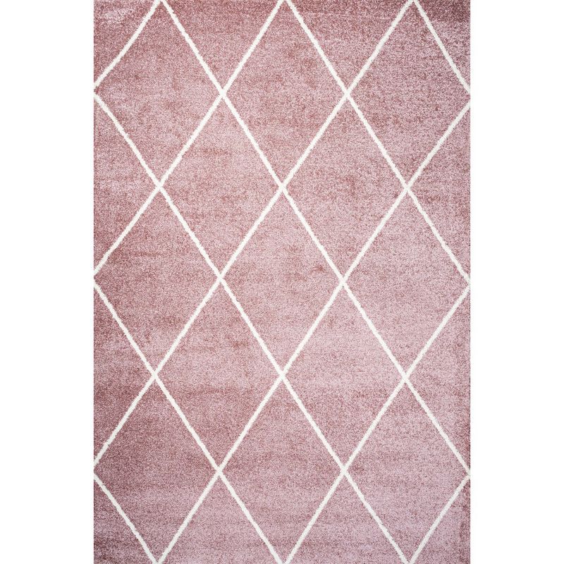 Cole Minimalist Diamond Trellis Area Rug