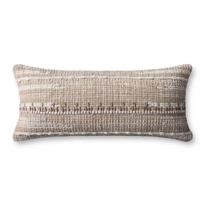 PLL0124 Ivory/Beige 12''x27'' Cover w/Down Pillow