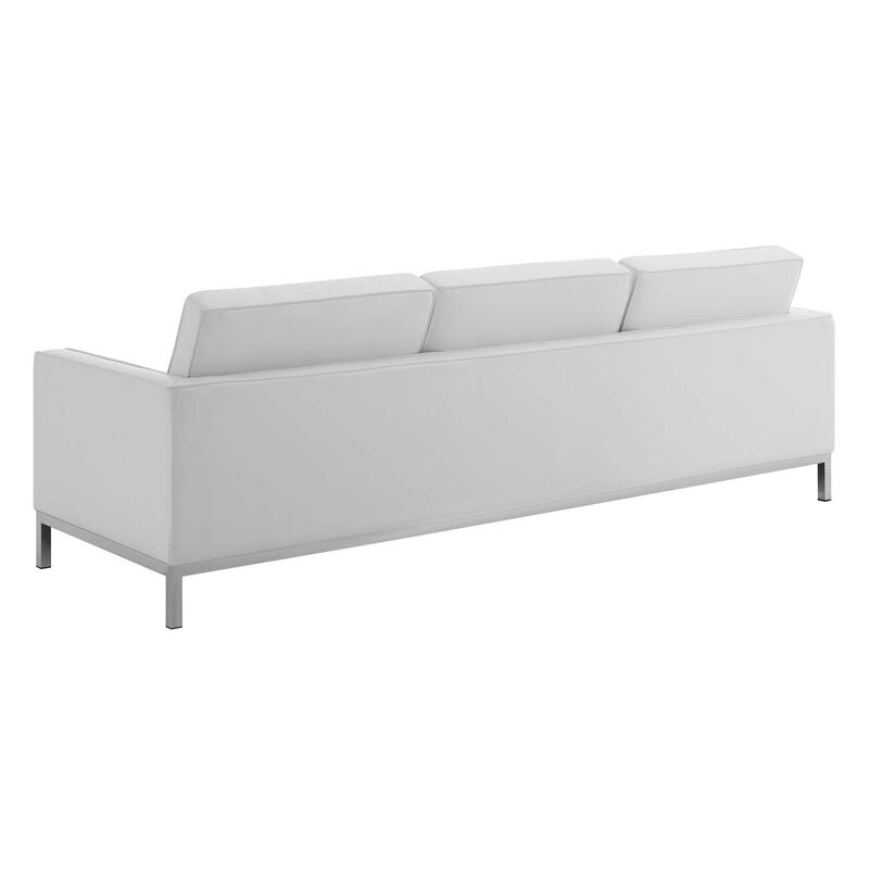 Loft Tufted Upholstered Faux Leather 3 Piece Set image number 3