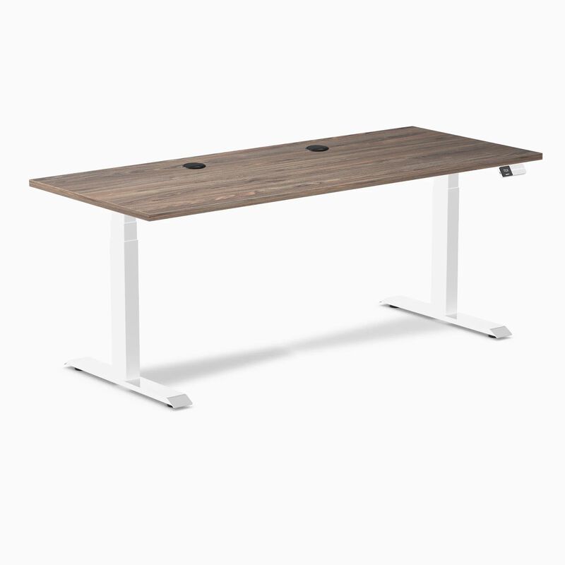 Desky Dual Laminate Sit Stand Desk image number 0