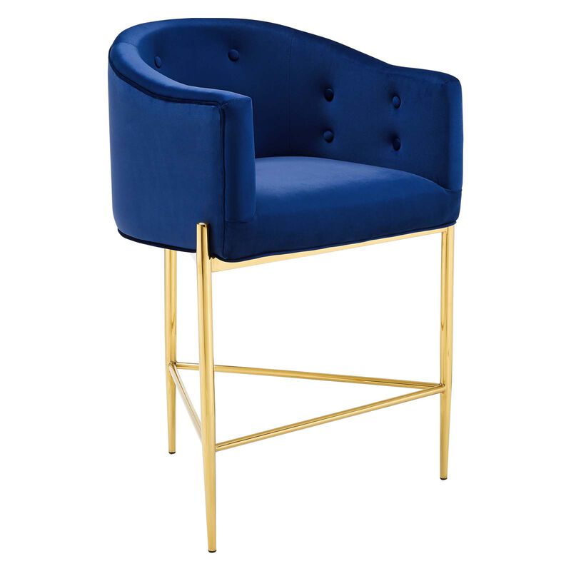 Savour Tufted Performance Velvet Counter Stool Set of 2 image number 2