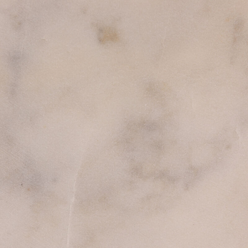 8‑Inch Round Marble Charcuterie and Cutting Board, White Finish image number 4