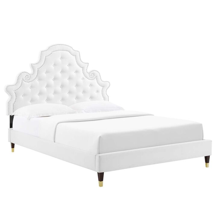 Modway - Gwyneth Tufted Performance Velvet Full Platform Bed
