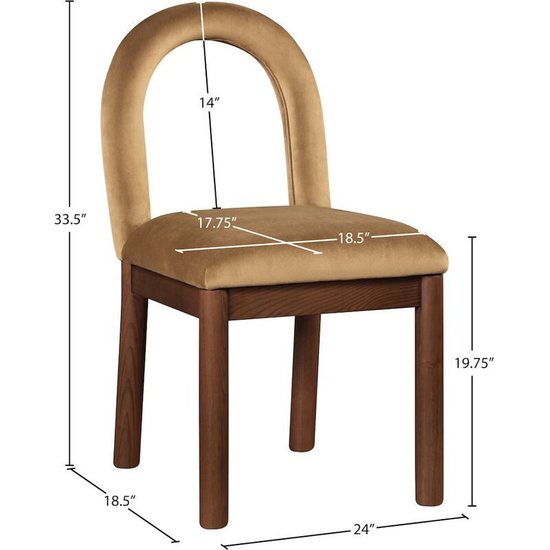 Meridian Furniture Conrad Velvet Dining Chair