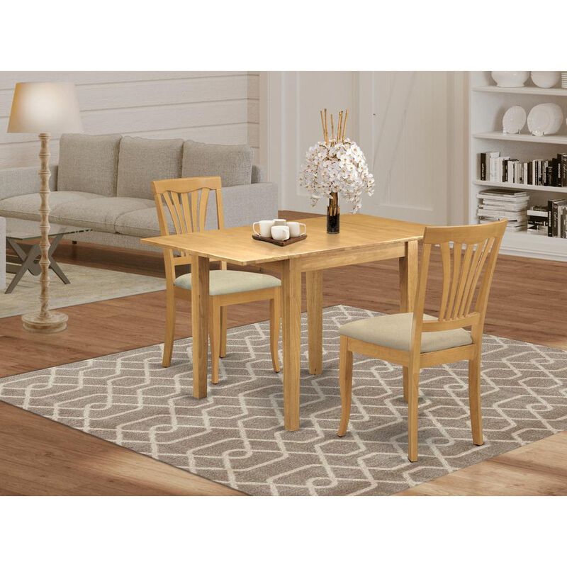 East West Furniture Dining Room Set Oak