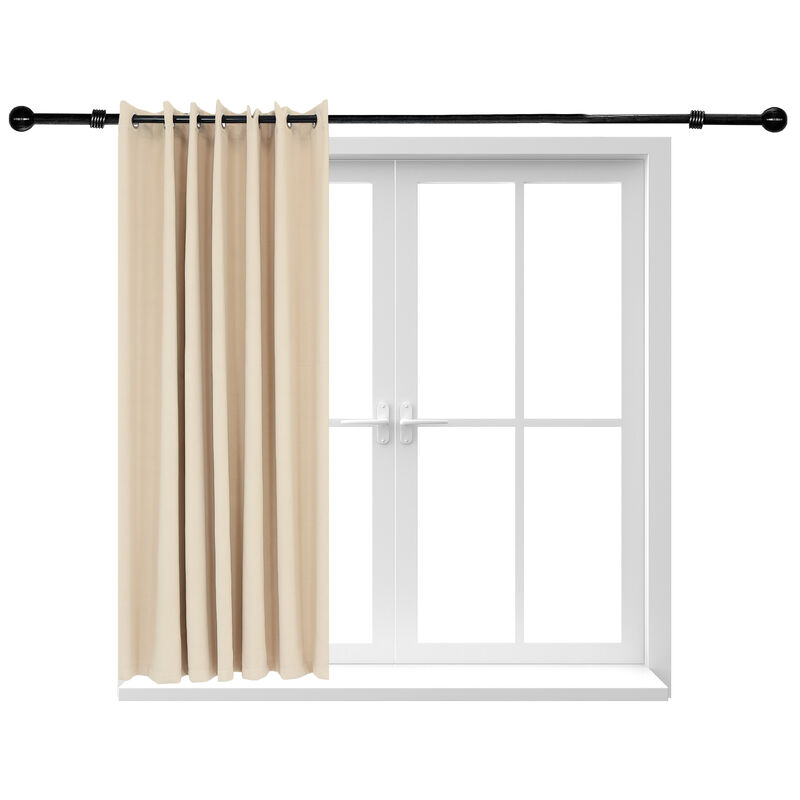 Sunnydaze Room Darkening Curtain Panel - Beige - 100 in x 84 in