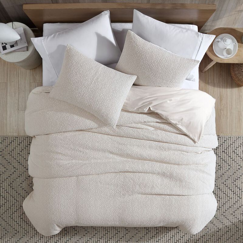 Geo Floral Matelasse 4 pc King