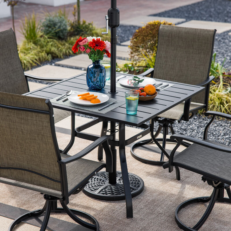 Sour Citrus 26.4 lbs Patio Umbrella Base, Outdoor Heavy Duty Umbrella Stand for Garden, Deck or Lawn