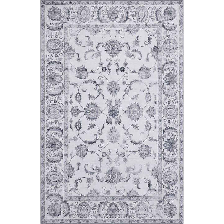 Arabella Vintage Floral Border Area Rug
