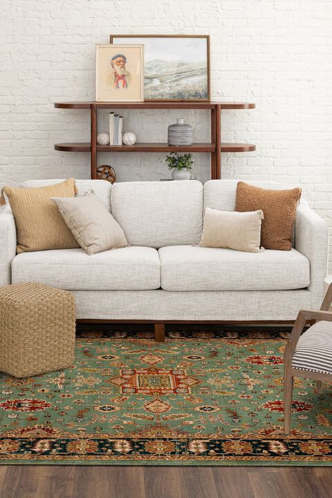 Spice Market Deir Aquamarine 5'3" x 7'10" Rug