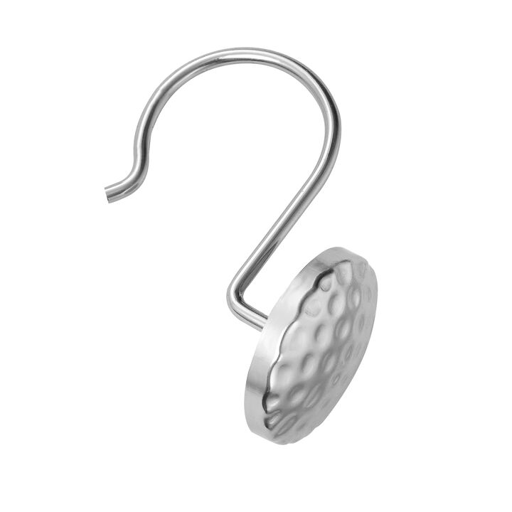 Utopia Alley Rust-Resistant Metal Shower Curtain Hooks, Shower Hooks Hangers for Bathroom, Kitchen Utensils, Curtains, Clothing, Towels etc - Set of 12