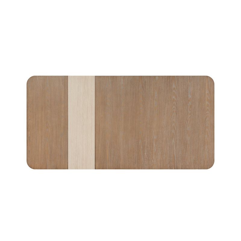 I Home Furnishings Elements Assyemtrical Stone Slab Dining Table In Toffee Finish