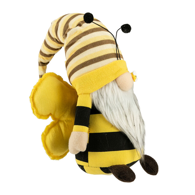 18.5" Black and Yellow Bumblebee Boy Springtime Gnome Figure