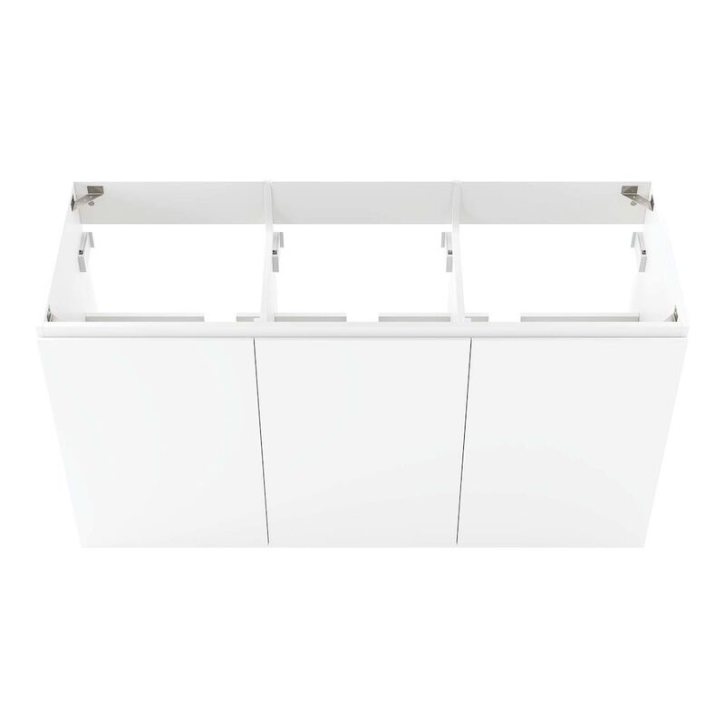 Modway Vitality 47" Particleboard Melamine Wall-Mount Bathroom Vanity in White image number 4