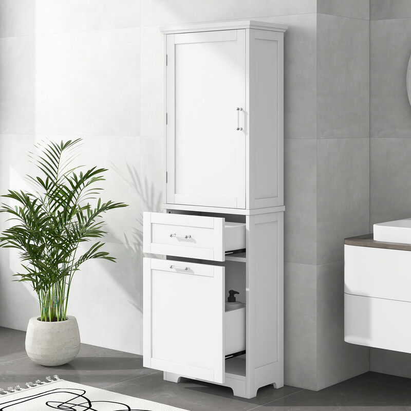Merax Modern Freestanding Bathroom Storage Cabinet MDF