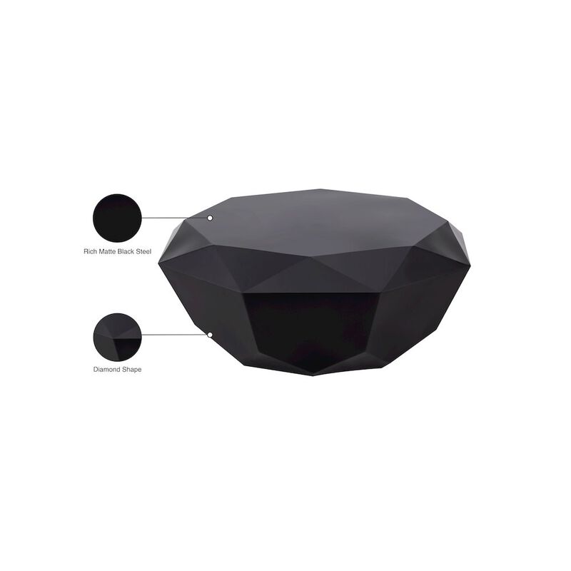Meridian Furniture Gemma Matte Black Coffee Table
