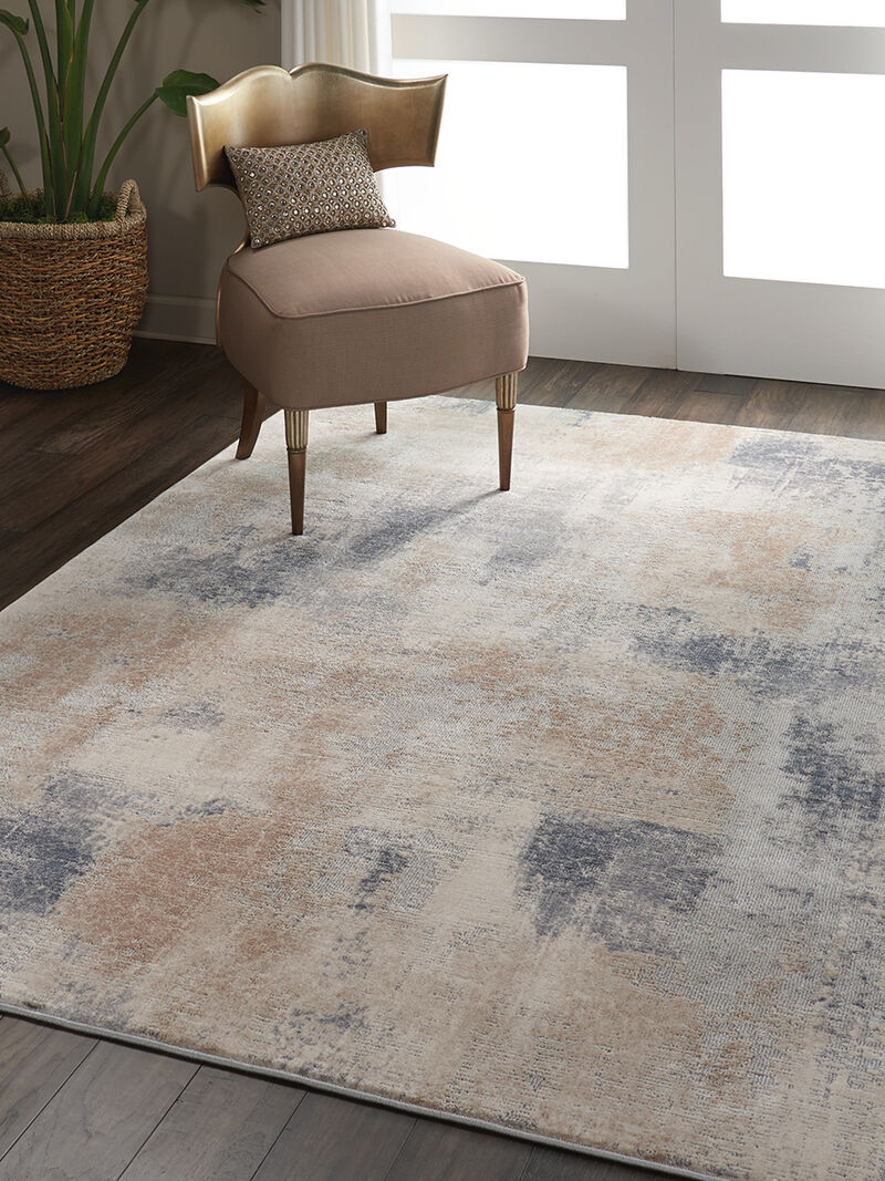 Rustic Textures RUS02 Beige/Gray 3'11" x 5'11" Rug image number 1