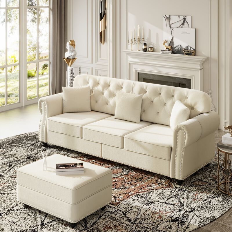 Wurtda Modern Chesterfield Sofa image number 1