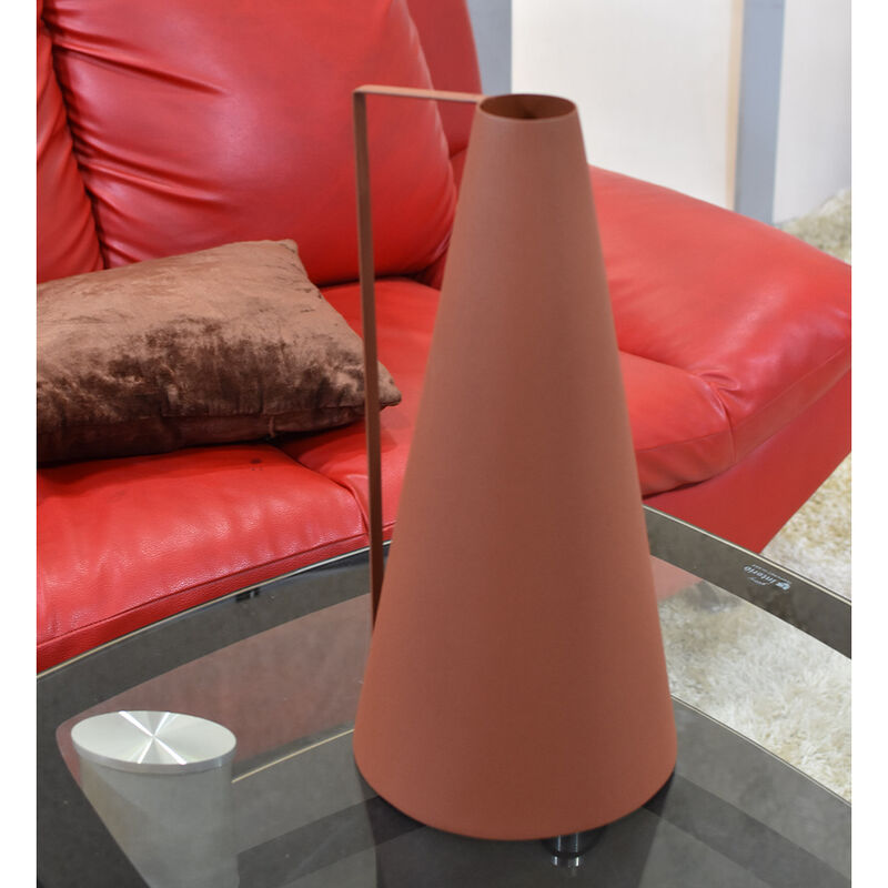 Handmade Iron Geometric Orange Bud Vase For Indoor & Outdoor Use BBH Homes