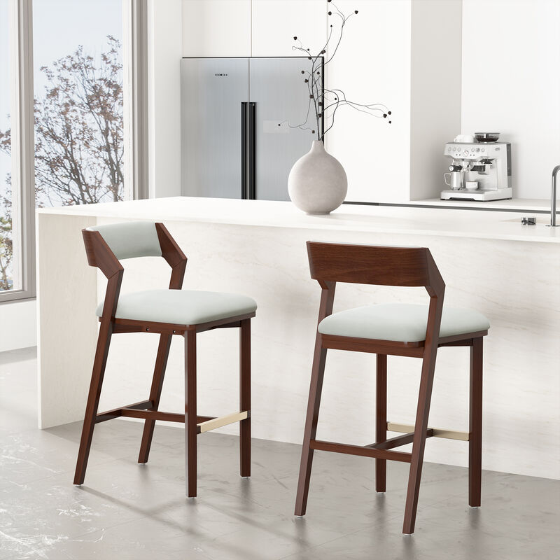 Patricia White Barstools (Set of 2)
