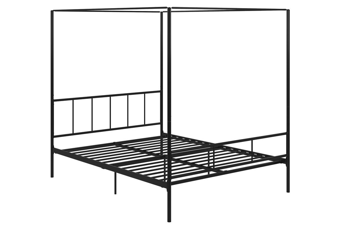 Marion Canopy Bed, King, Black