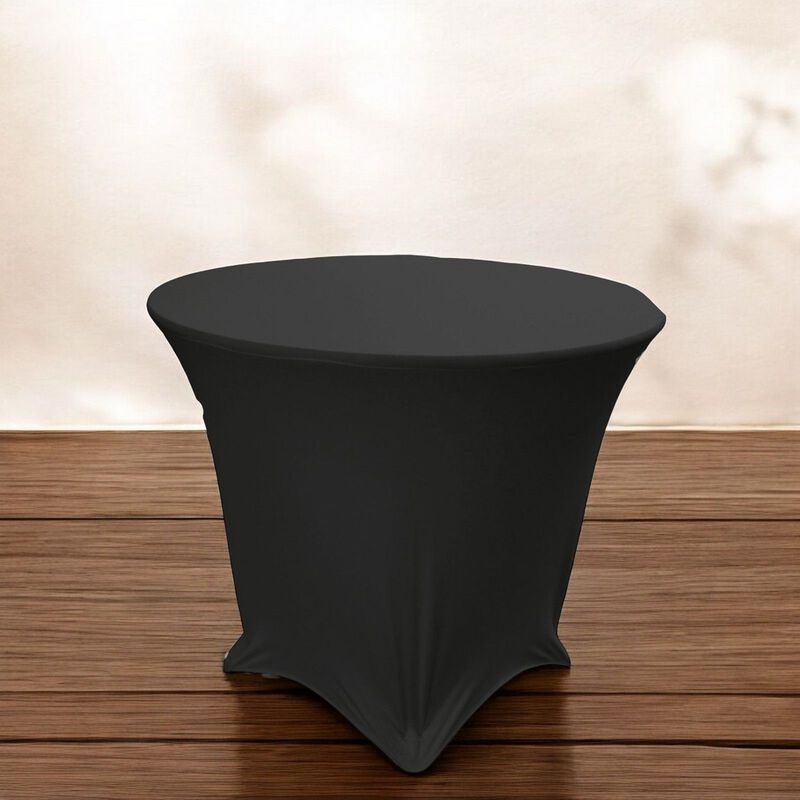 Fitted Round Spandex Tablecloth Cover for Wedding, Party and Catering Tables image number 1