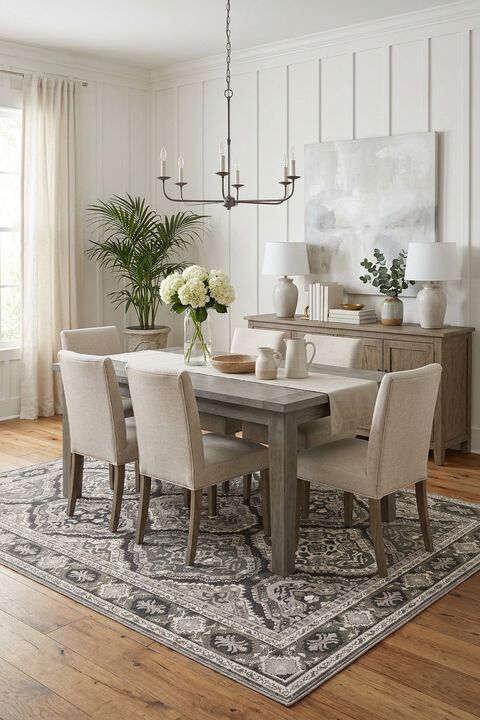 Ellington ELL04 Grey 2'3" x 7'6" Runner Rug
