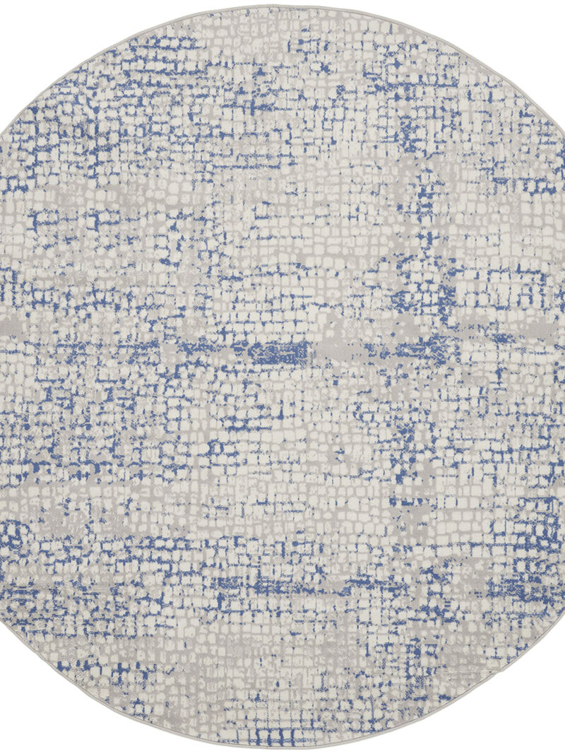 Whimsicle WHS07 Gray/Blue 8'4" x 11'6" Rug