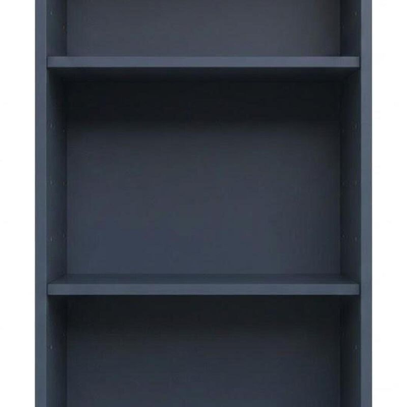 HomeRoots Solid Wood Adjustable Three Tier Library Bookcase image number 2