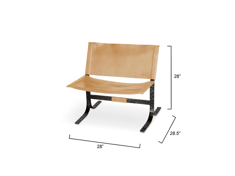 Alessa Sling Chair, Cashew