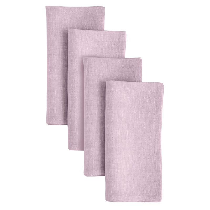 Solino Home 100% Pure Linen Dinner Napkins 20 x 20 Inch Set of 4 | Athena image number 0